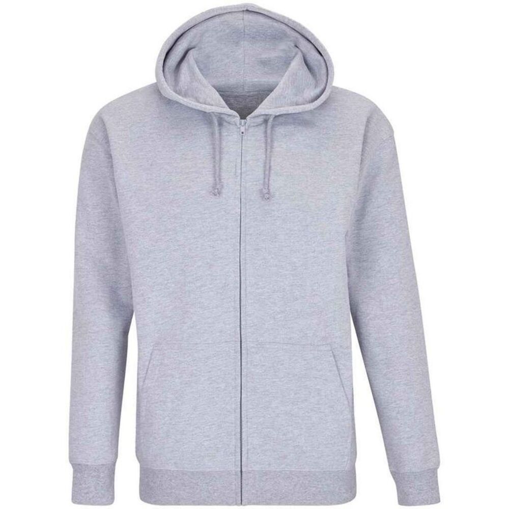 SOLS Unisex Adult Carter Marl Full Zip Hoodie / Grey Marl